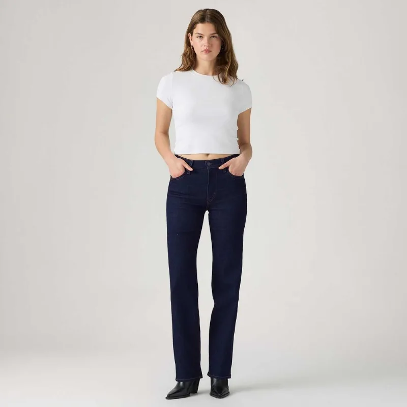 Calça Jeans Levi's® 723® High Rise Straight Lavagem Escura - 33X32 USA | 44 BR