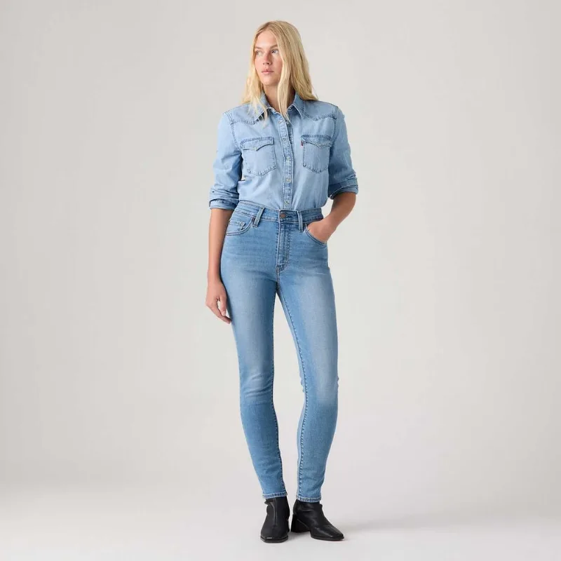 Calça Jeans Levi's® 721® High Rise Skinny Lavagem Clara - 27X32 USA | 38 BR