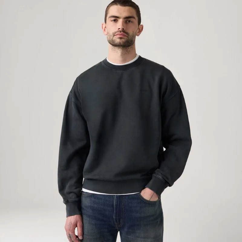 Moletom Levi's® Authentic Crew-Neck Preto - S USA | P BR