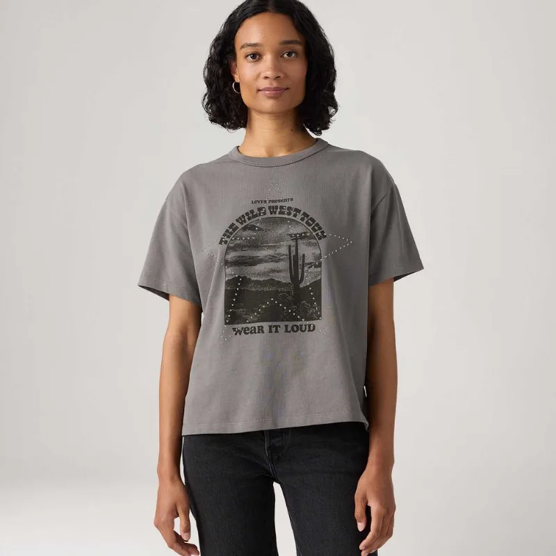 Camiseta Levi's® Graphic Vintage Tee Cinza Manga Curta - XL USA | GG BR