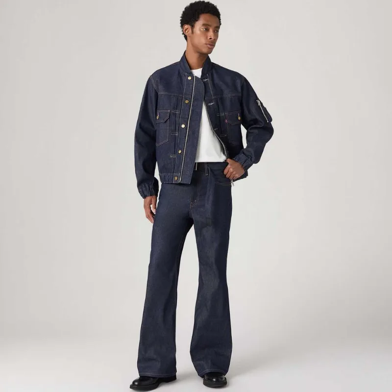 Calça Jeans Levi's® x sacai Belted Flare Lavagem Escura - 27 USA | 34 BR