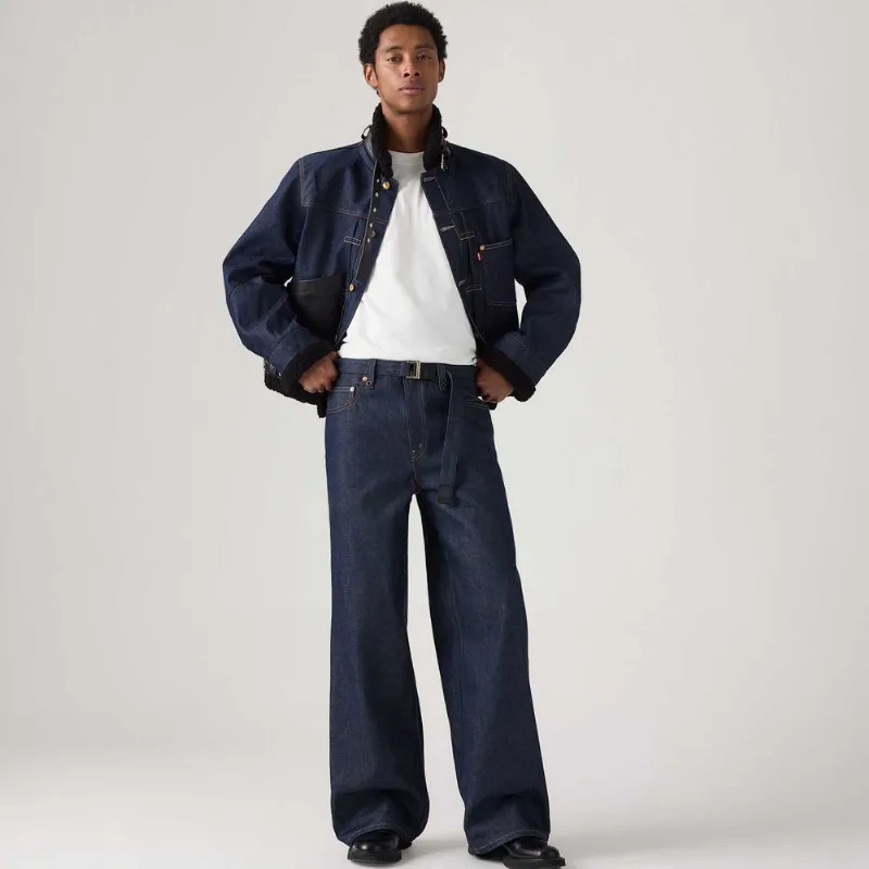 Calça Jeans Levi's® x sacai Baggy Belted Lavagem Escura - 32 USA | 40 BR
