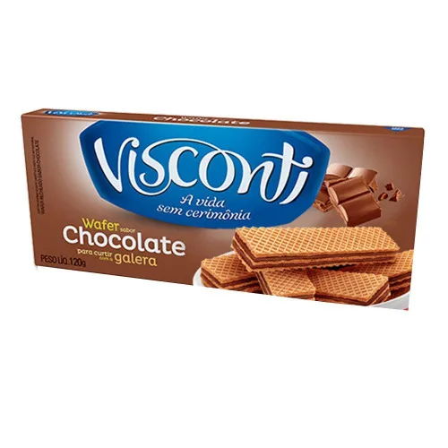 Biscoito Wafer Chocolate 120g Visconti - BAUDUCCO