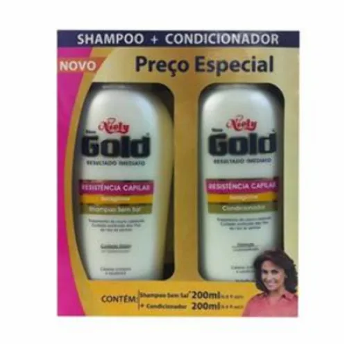 Kit Niely Gold Sham Condicionador Resist Capilar - NIELY GOLD