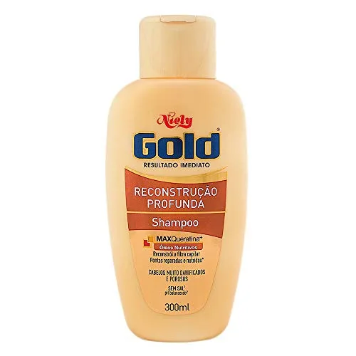 Shampoo Uso Diário Niely Gold 300ml Reconstrução Profunda Unit - NIELY GOLD