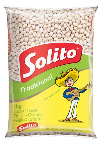 Feijão Carioca Tipo 1 Solito Pacote 1kg - SOLITO