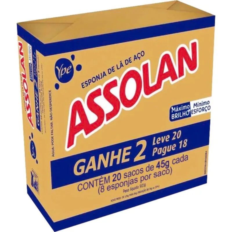 Lã de Aço Assolan 20x45g