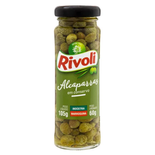 Alcaparra Em Conserva Rivoli Vidro 60g - RIVOLI