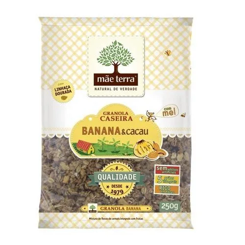 Granola Mae Terra Banana E Cacau 250gr - MAE TERRA