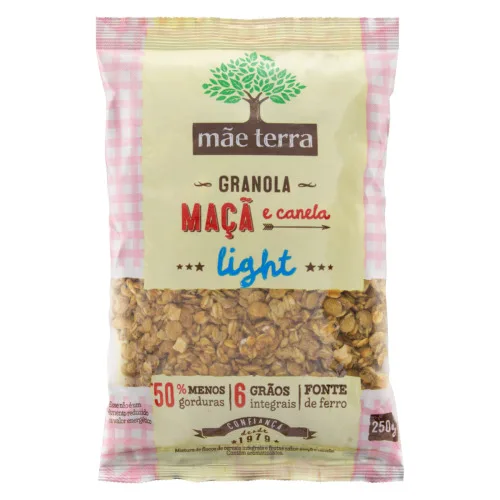 Granola Maçã E Canela Light Mãe Terra Pacote 250g - MAE TERRA