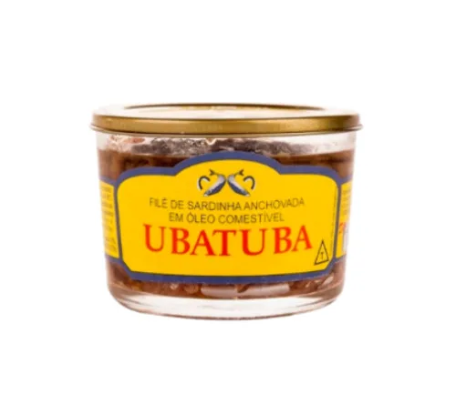 Filé De Sardinha Com Óleo Ubatuba Vidro 110g - UBATUBA