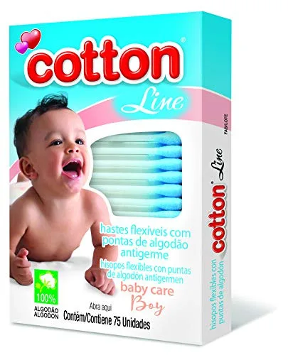 Hastes Flexiveis Cotton Line C/75 Ponta Azul - COTTON LINE