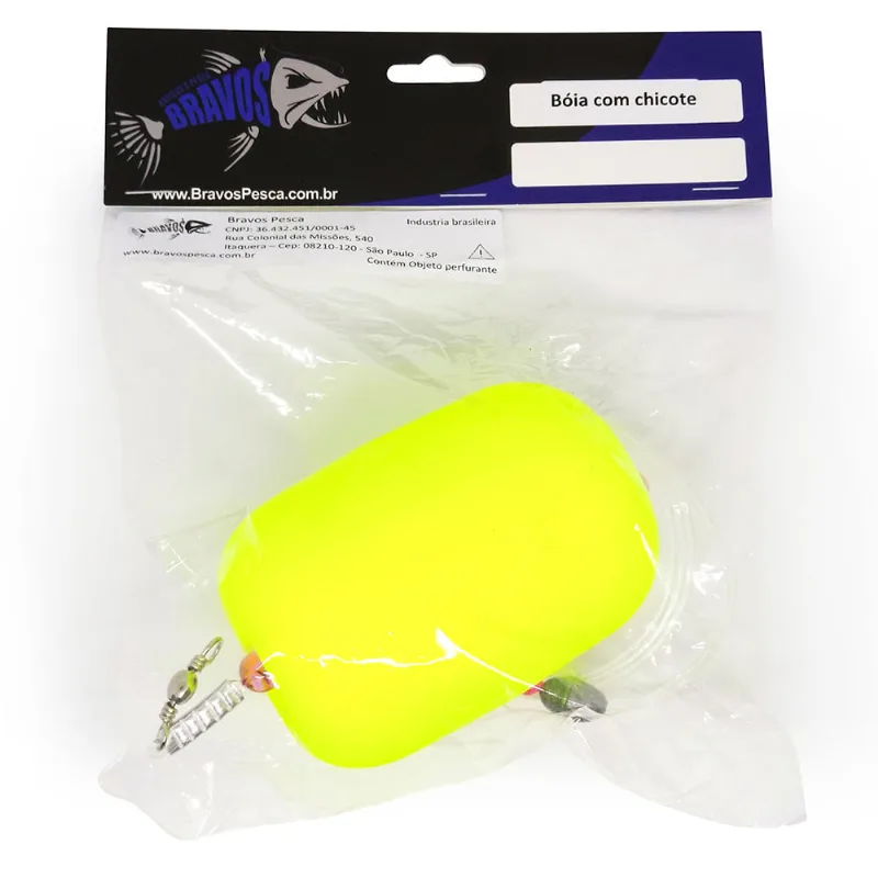 Boia Com Chicote Para Pregereba - Pesca Praia E Mar - Bravos