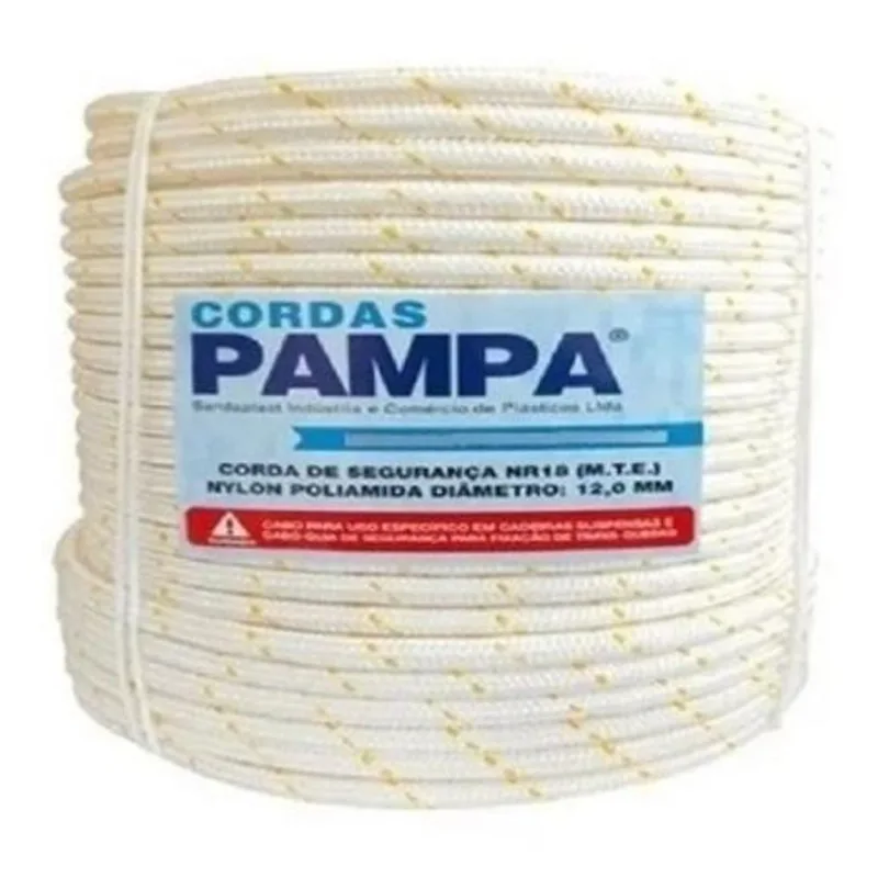 Corda Nr-18 Trava-queda 12mm 50m Pampa