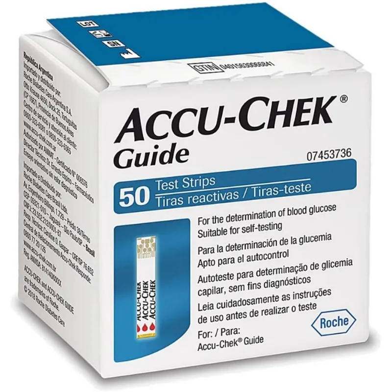 Tiras Reagentes Accu-chek Guide Com 50 Unidades