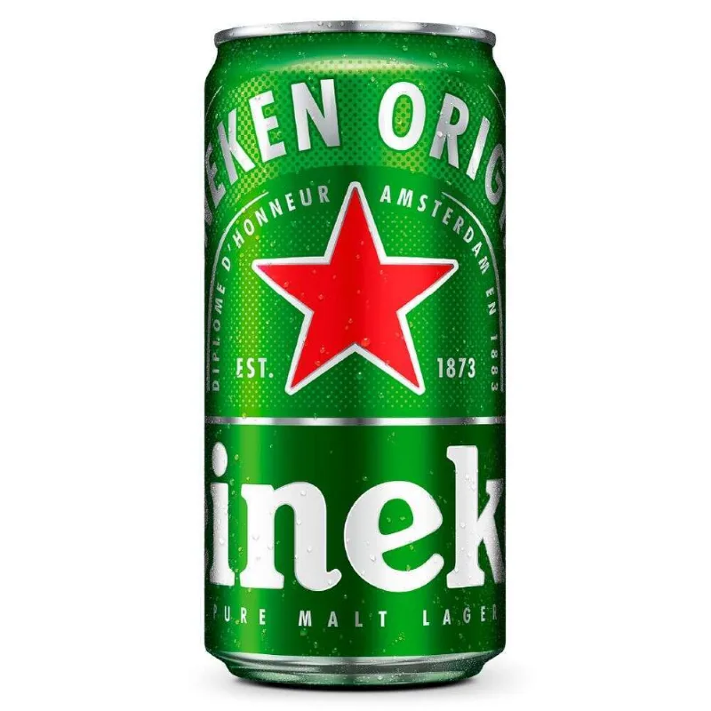 Cerveja Lager Puro Malte Heineken Gelada Lata 269ml