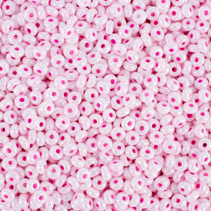 Miçangão Premium Perolado 3.6Mm (6/0) Em Vidro Com 450G 484Mp - Rosa 484