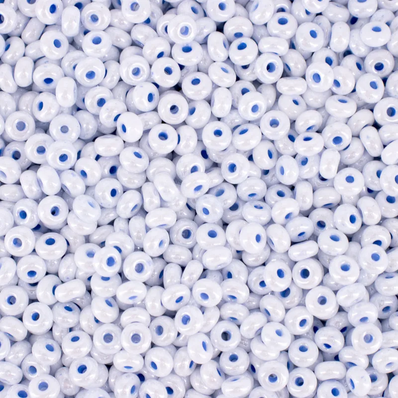 Miçangão Premium Perolado 3.6Mm (6/0) Em Vidro Com 450G 486Mp - Azul 486