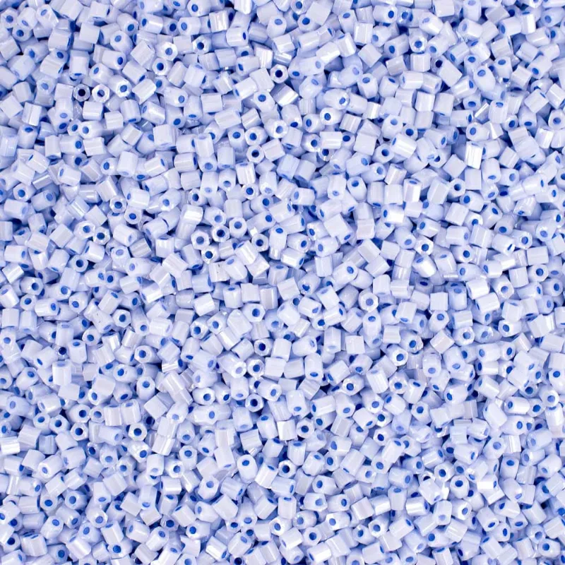 Vidrilho Premium Perolado 2.2Mm Em Vidro Com 450G 486Vp - Azul 486