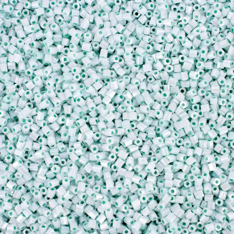 Vidrilho Premium Perolado 2.2Mm Em Vidro Com 450G 487Vp - Verde 487