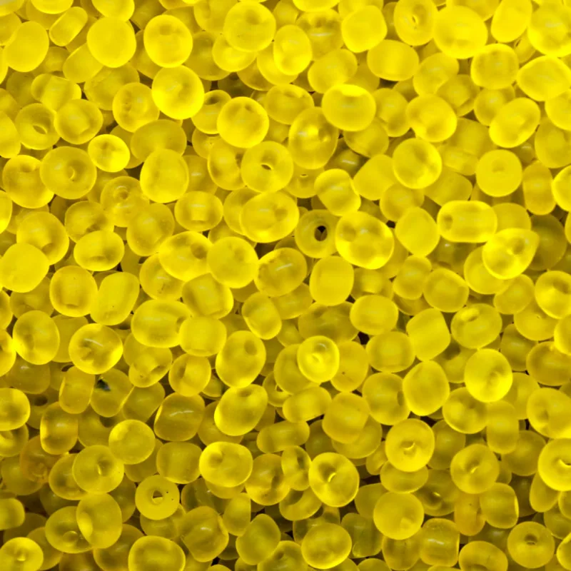 MIÇANGAO FOSCO 3.6MM (6/0) EM VIDRO COM 450GR M10 - Amarelo Fosco M10