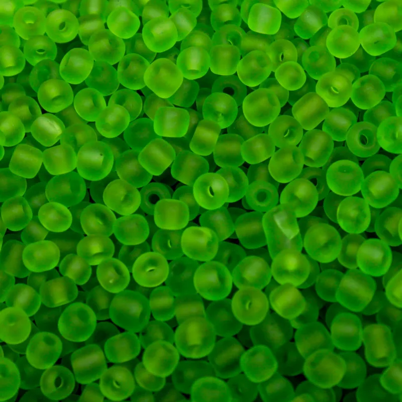 MIÇANGAO FOSCO 3.6MM (6/0) EM VIDRO COM 450GR M19a - Verde Claro Fosco M19a