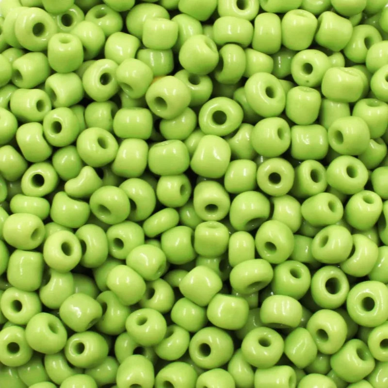 MIÇANGAO MIOLO 3.6MM (6/0) EM VIDRO COM 450GR 270 - Verde Limao