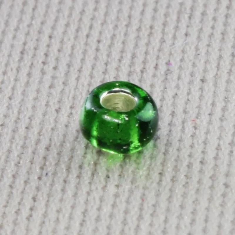 MIÇANGAO 3.6MM (6/0) VIDRO COM 450GR 531 - Verde Escuro-Prata-53A
