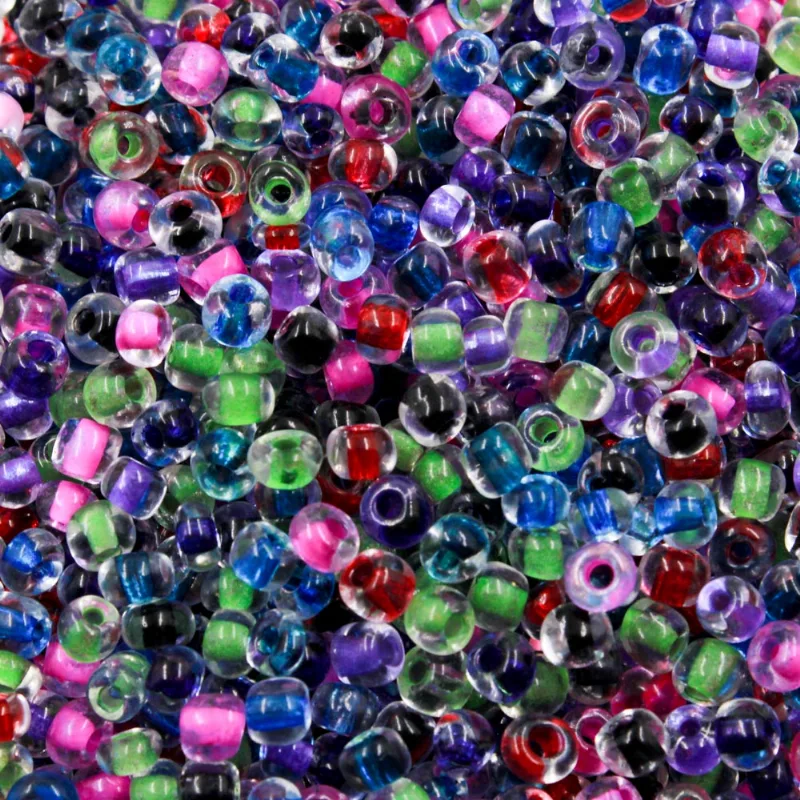 MIÇANGAO MIOLO 3.6MM (6/0) EM VIDRO COM 450GR 603 - Colorido Escuro