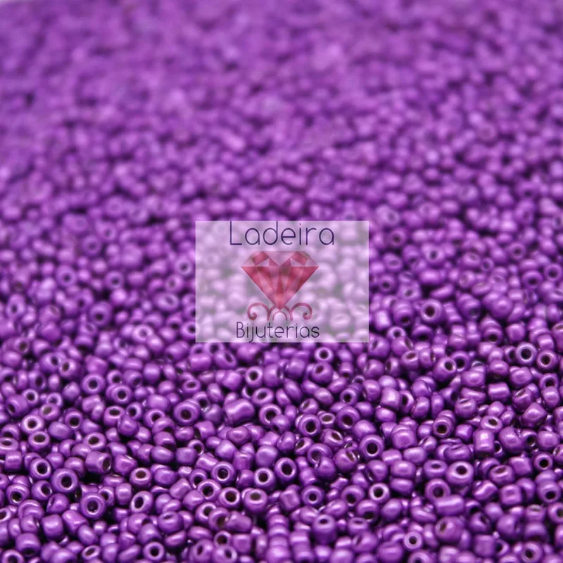 MIÇANGUINHA 1.9MM (12/0) EM VIDRO COM 500GR 0546M - Roxo Fosco
