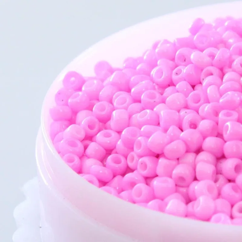 MIÇANGUINHA 1.9MM (12/0) EM VIDRO COM 500GR 851 - Rosa Bebe Opaco-851