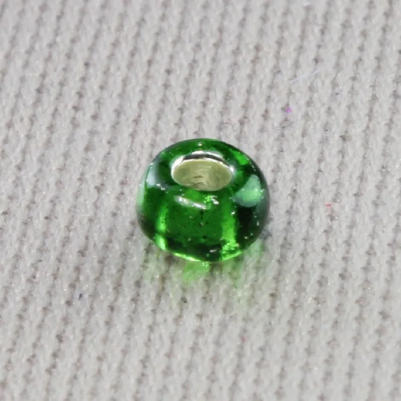 Miçanguinha 1.9Mm (12/0) Em Vidro Com 450Gr 531 - Verde Escuro-Prata-53A