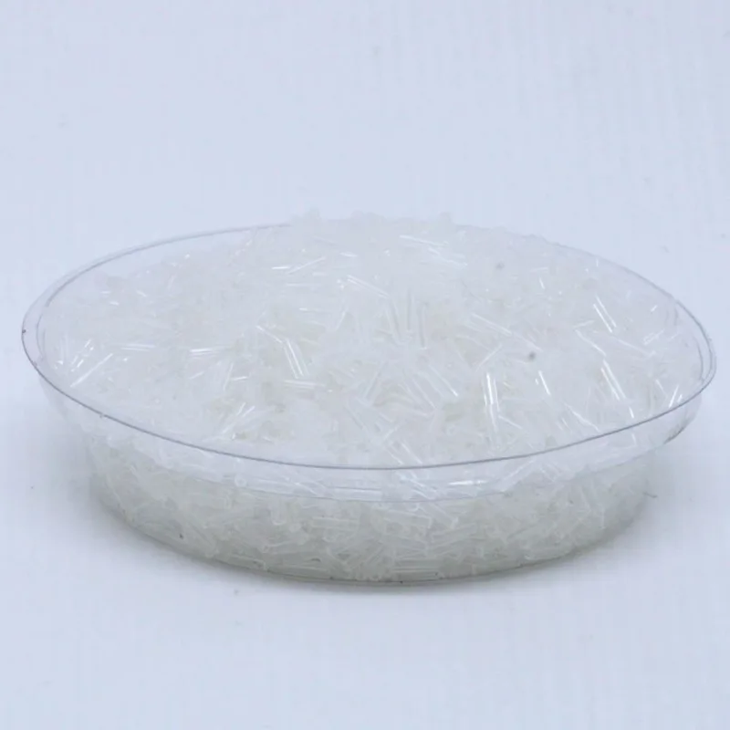 Canutilho 06Mm Em Vidro Com 450G Cristal Transparente