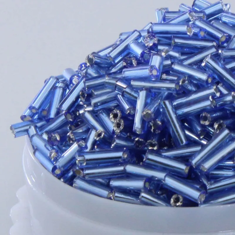 Canutilho 06Mm Em Vidro Com 450G 026M - Azul 26