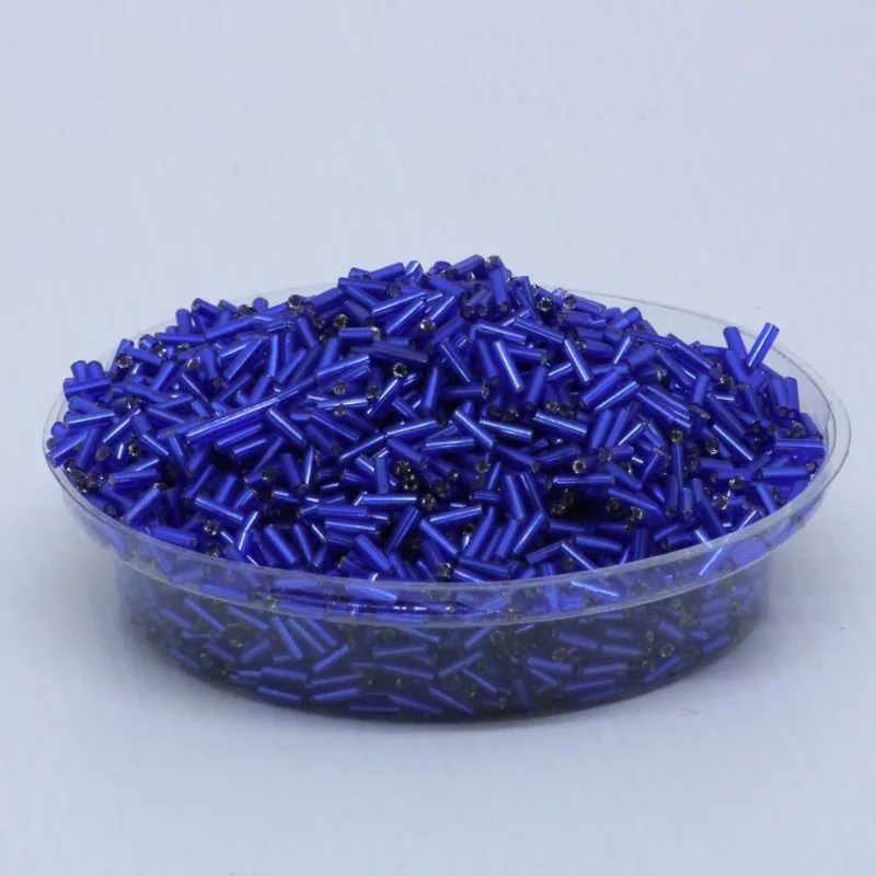Canutilho 06Mm Em Vidro Com 450G 028M - Azul Royal 28