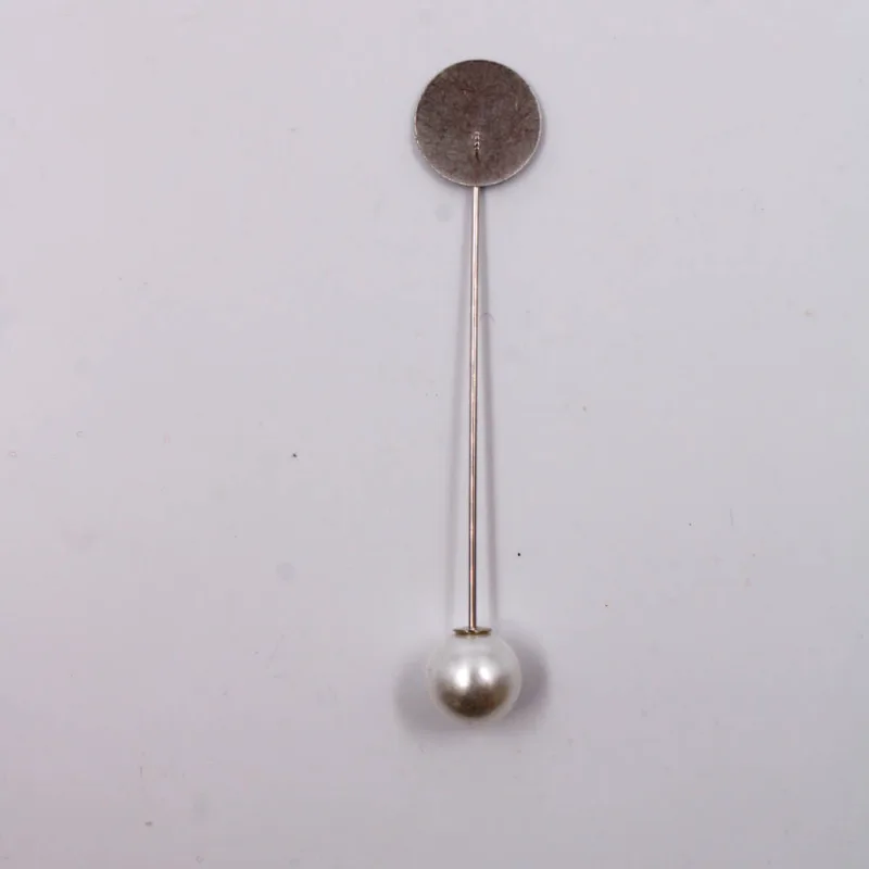 Alfinete Para Broche 1.7X07cm Em Ferro Com 100 Peças 074 - Niquel