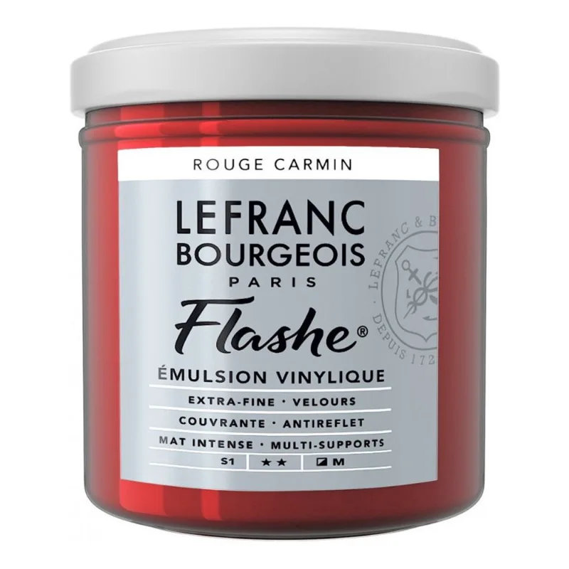Tinta Acrílica Flashe 125ml S1 366 Carmine Red Lefranc
