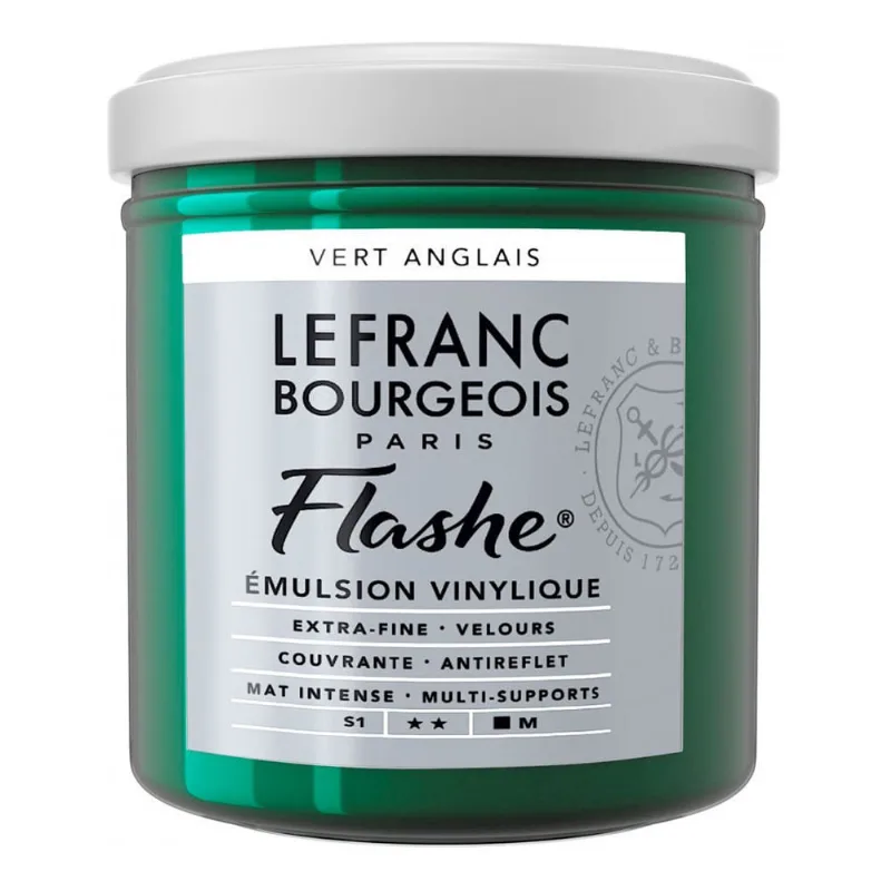 Tinta Acrílica Flashe 125ml S1 504 Chrome Green Lefranc