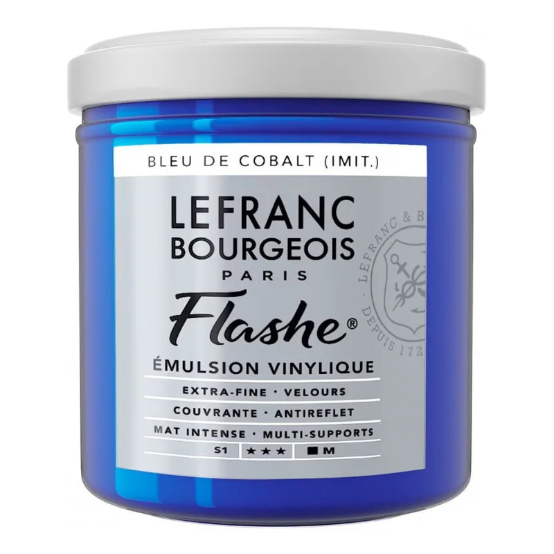 Tinta Acrílica Flashe 125ml S1 064 Cobalt Blue Hue Lefranc