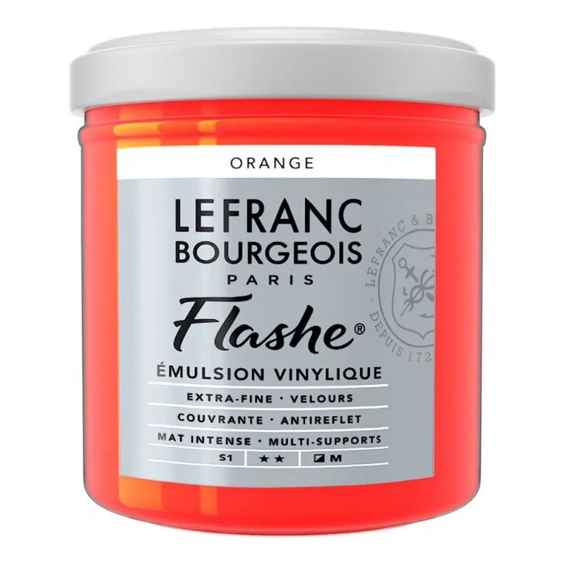 Tinta Acrílica Flashe 125ml S1 201 Orang Lefranc & Bourgeois