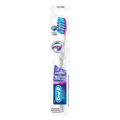 Escova Dental 3d White Luxe Pro Flex Oral B - ORAL-B