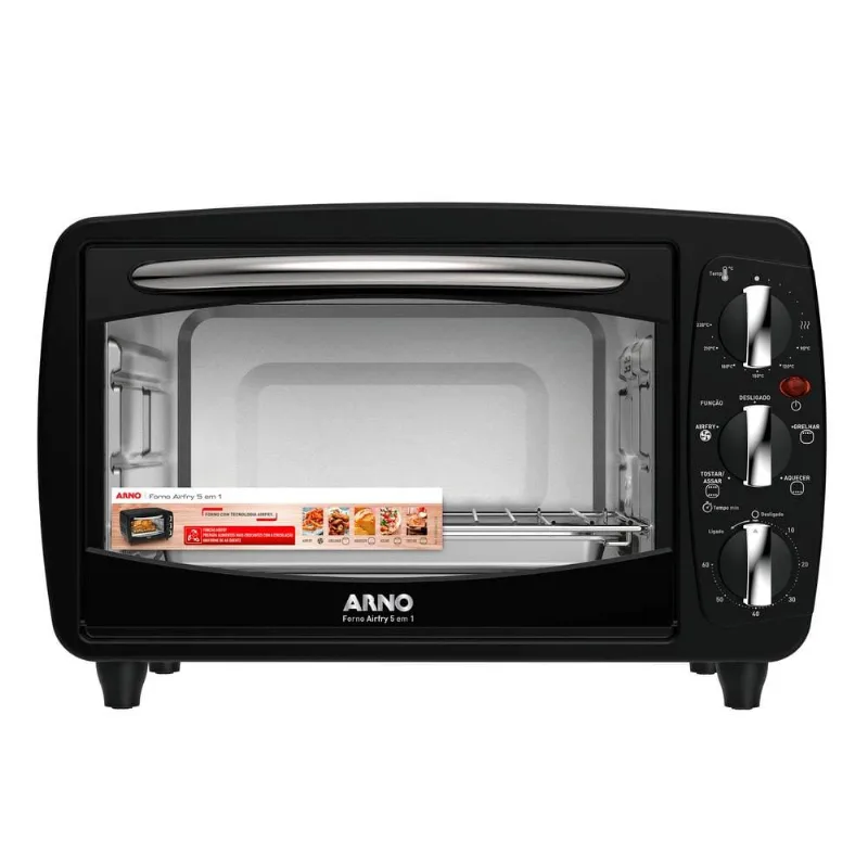 Forno Elétrico Air Fry 20L Arno FOR2 Preto 127V