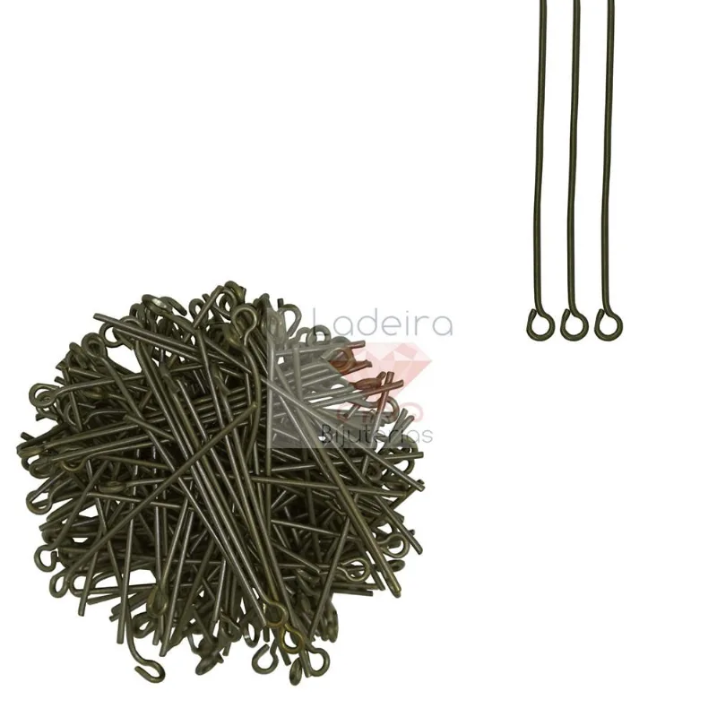 ALFINETE CONTRAPINO 40MM EM FERRO COM 1 KG 075 - Ouro Velho