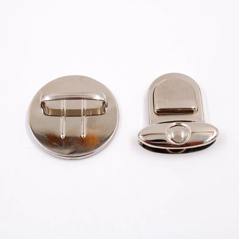 Fecho Para Bolsa Tic Tac 45Mm Em Zamac Com 25 Pares 074 - Niquel