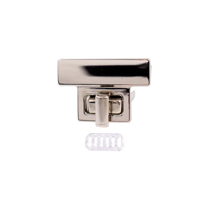 Fecho Torniquete Para Bolsa 39X27mm Em Ferro Com 12 Pçs 074 - Niquel