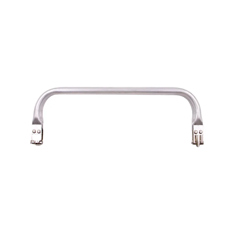 FECHO TUBULAR PARA BOLSA 25X8.5CM EM FERRO UNIDADE 074 - Niquel