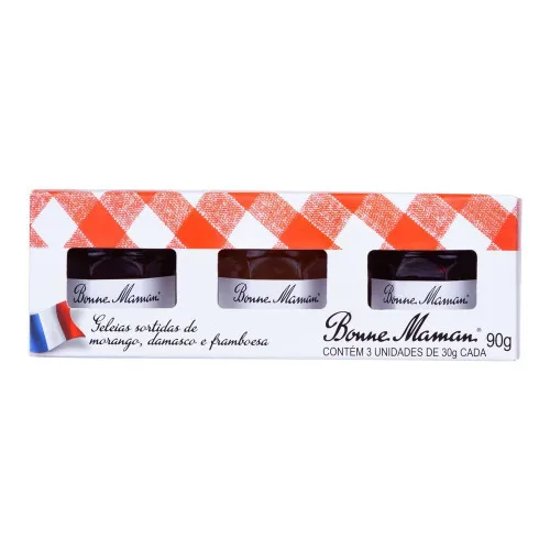Geleia Mini Trio 90g Bonne Maman - BONNE MAMAN