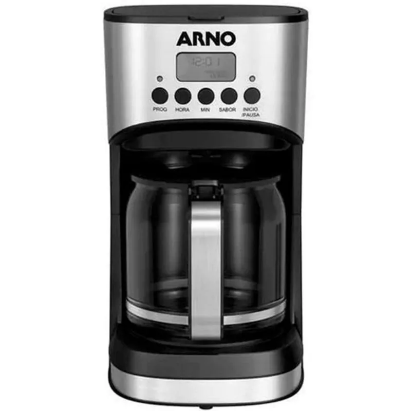 Cafeteira Elétrica Arno New Element 1,8 Litros Acabamento Inox Jarra de Vidro CM771DB1