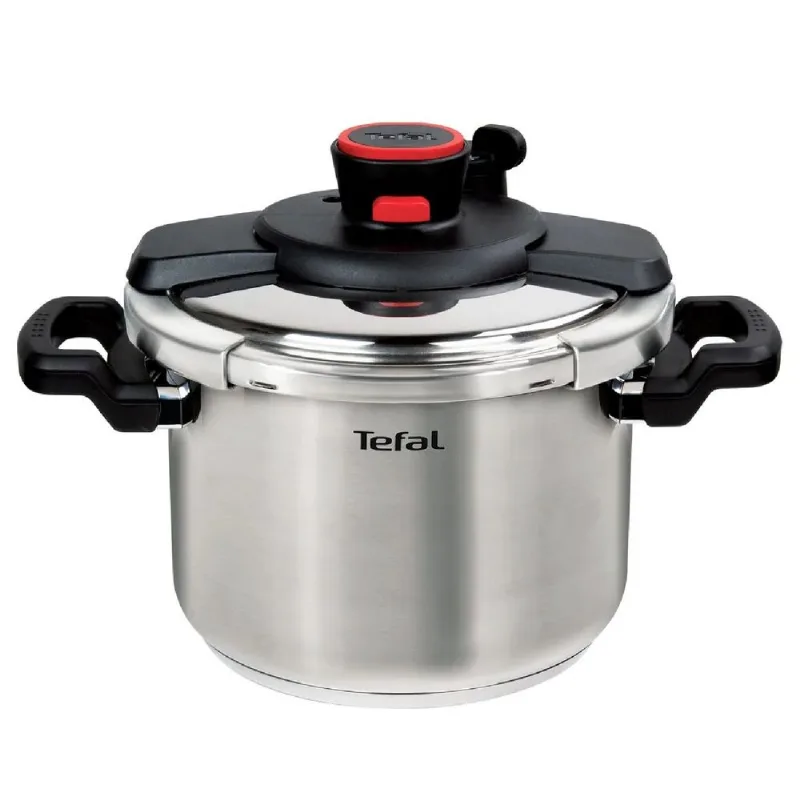 Panela de Pressão Unique 6L 2em1 em Inox Tefal
