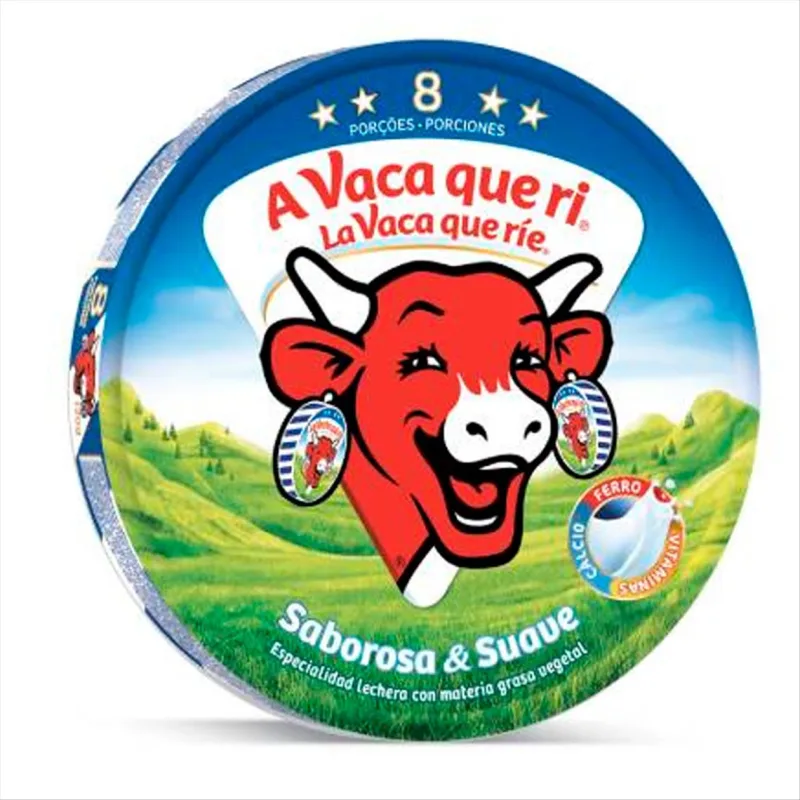 Queijo Fundido A Vaca que Ri  Pote Com 8 Unidades 120g - A VACA QUE RI